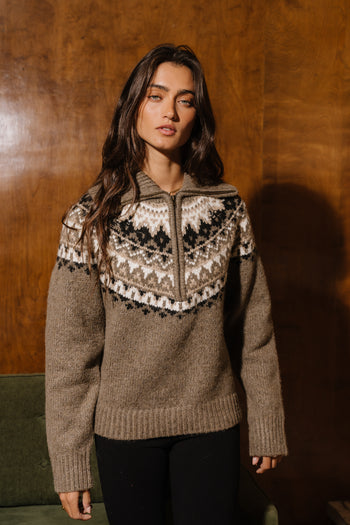 Nia Half Zip Sweater