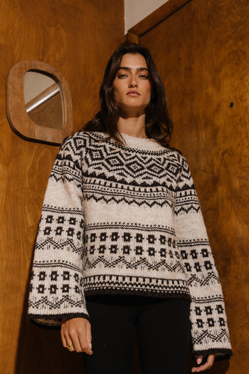 Merritt Geometric Sweater