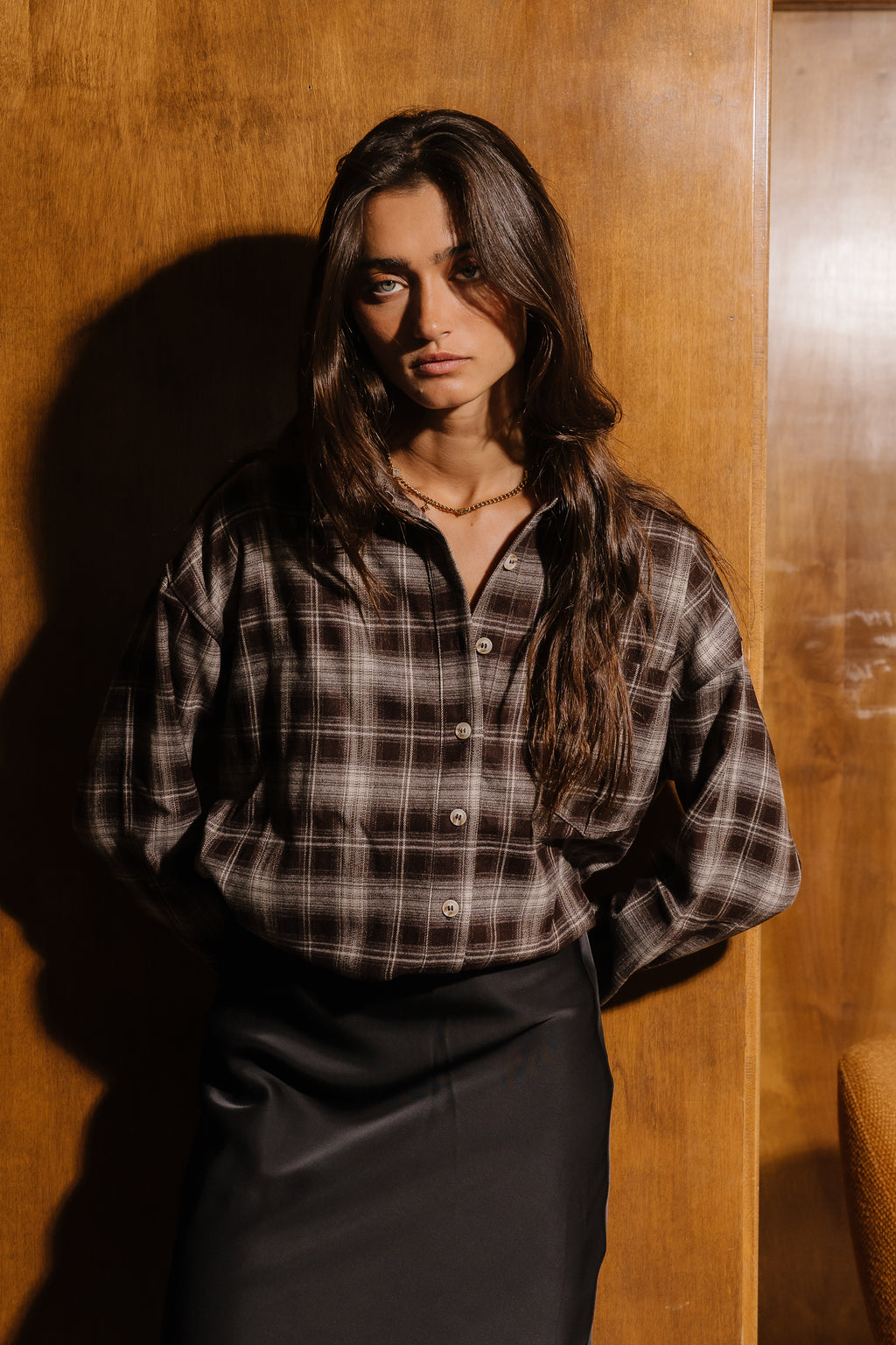 Lucie Plaid Button Up