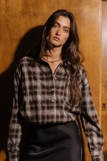 Lucie Plaid Button Up