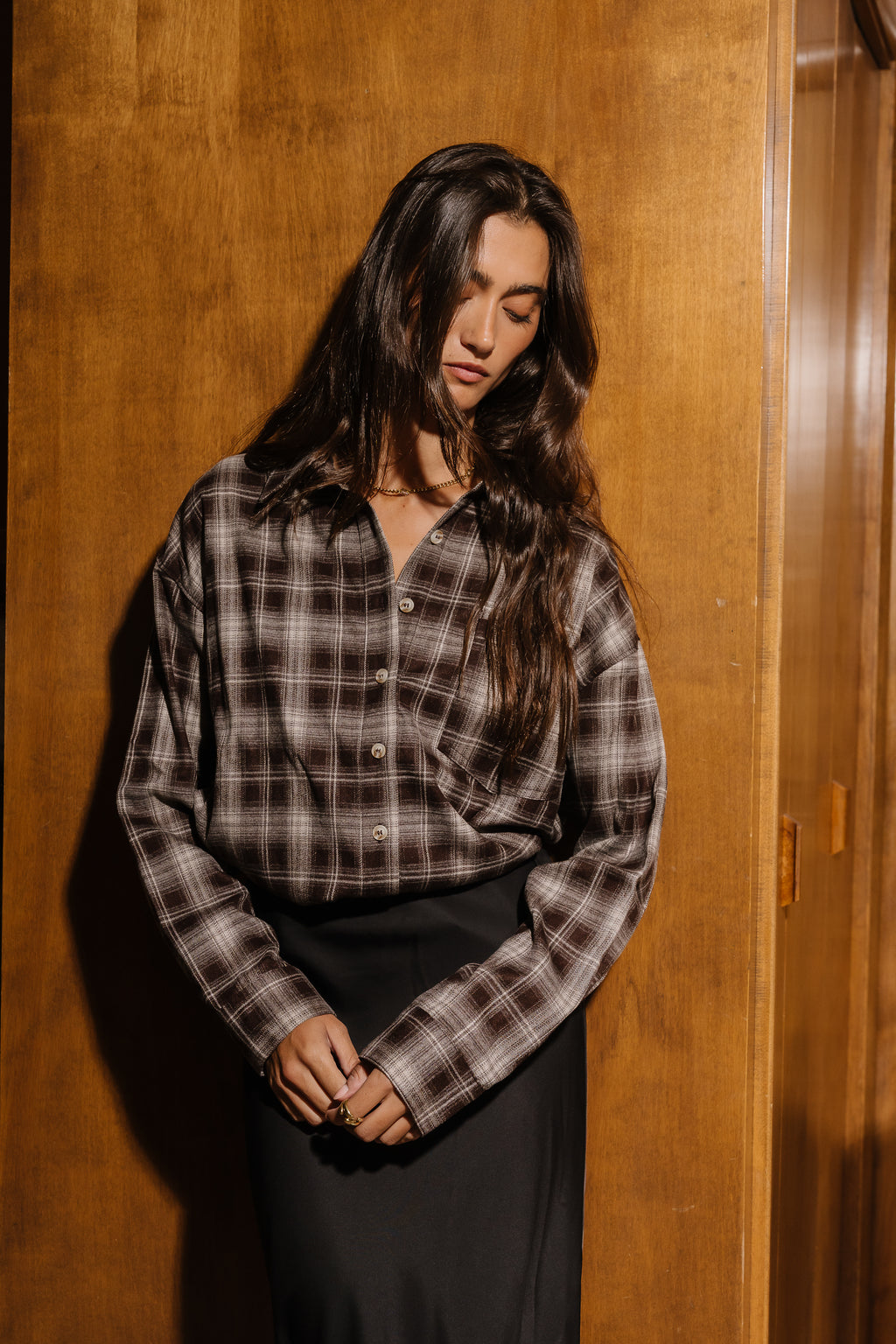 Lucie Plaid Button Up