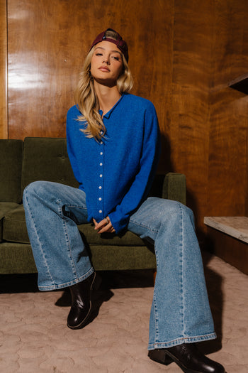 Maci Cardigan in Cobalt Blue