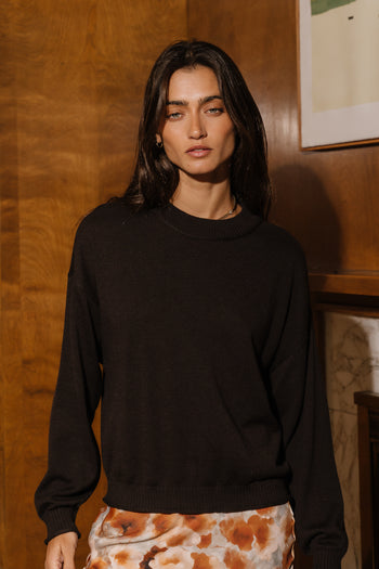 Lea Knit Sweater in Brown