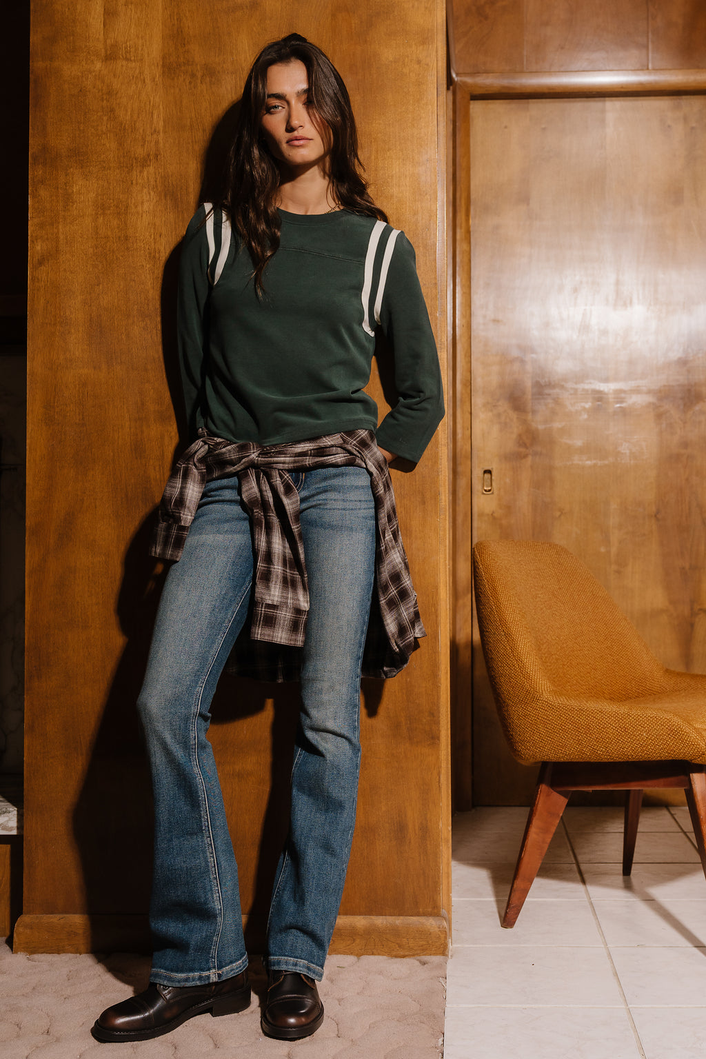 Bailey Stripe Top in Green