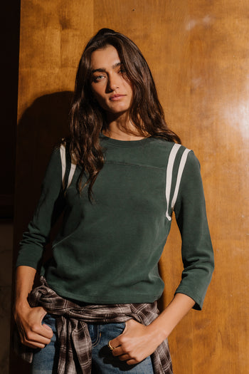 Bailey Stripe Top in Green