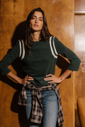Bailey Stripe Top in Green