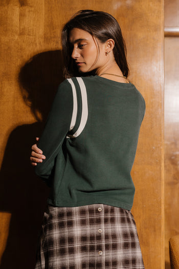 Bailey Stripe Top in Green