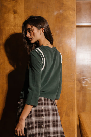 Bailey Stripe Top in Green