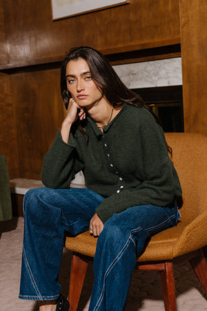Maci Cardigan in Teal