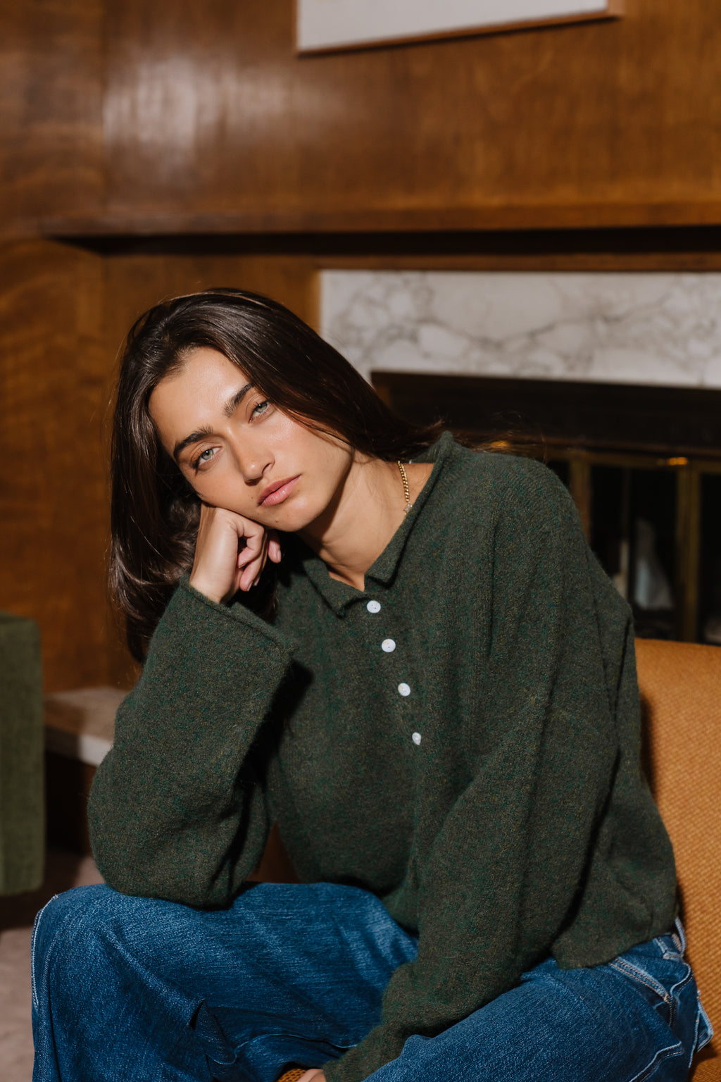 Maci Cardigan in Teal
