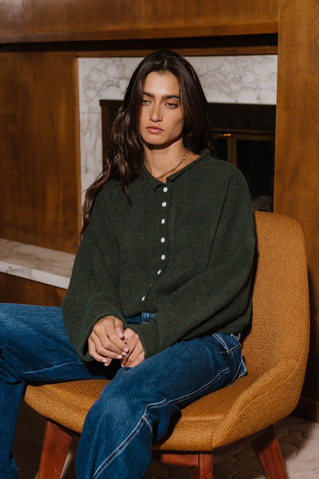 Maci Cardigan in Teal