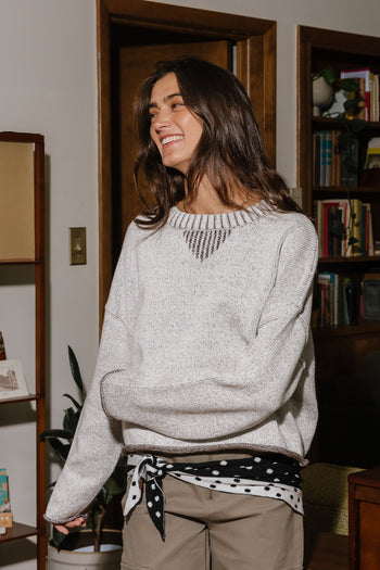 Shantel Two Tone Marled Sweater