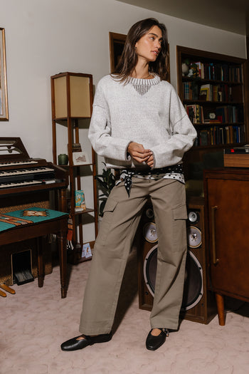 Shantel Two Tone Marled Sweater