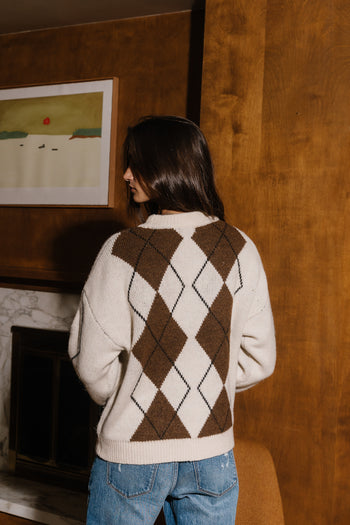 Aria Argyle Sweater
