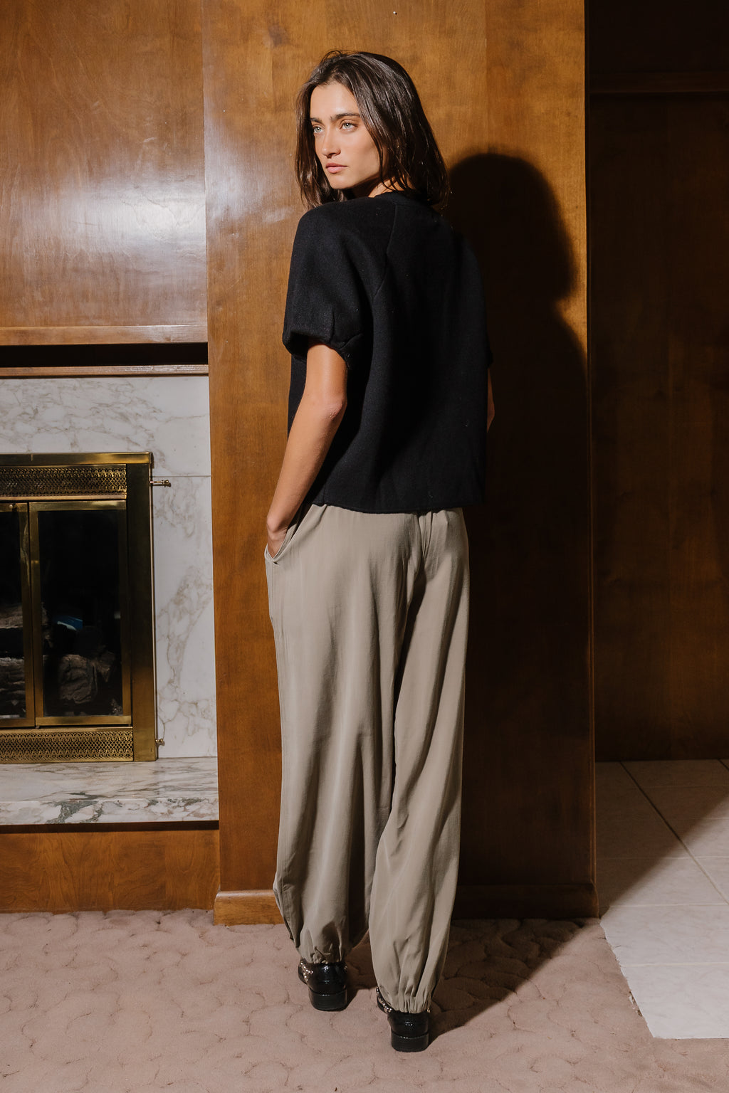 Andi Balloon Pants in Green