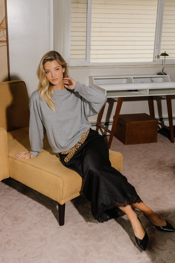 Lea Knit Sweater in Grey