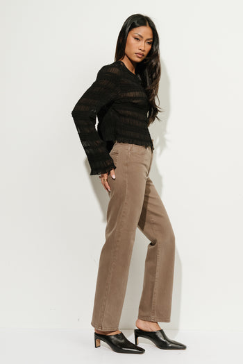 Marcus Chiffon Blouse in Black