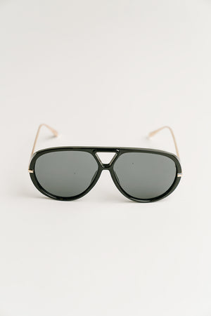 Vera Aviator Sunglasses in Black
