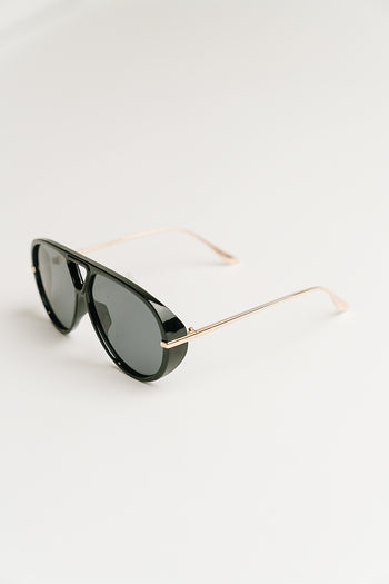 Vera Aviator Sunglasses in Black