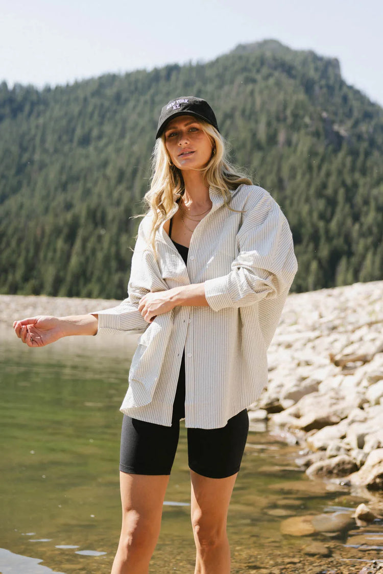 Button up top in cream 