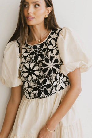Joyce Crochet Bodice Dress - FINAL SALE