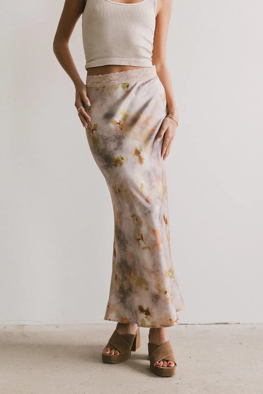 Maxi skirt in multi color 