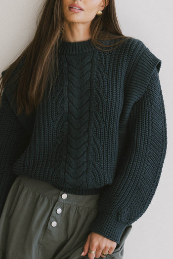 Dream Knit Sweater in Dark Teal - FINAL SALE