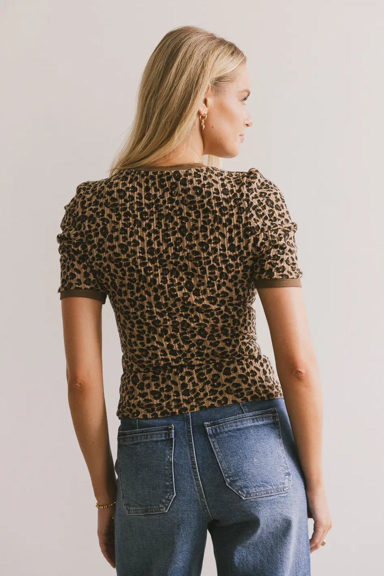 Leopard print top 