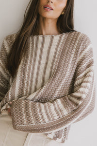 textured cropped sweater
