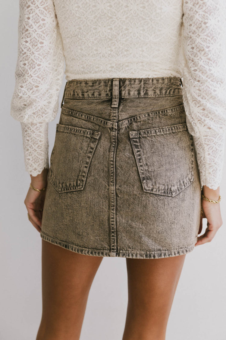 acid wash skirt 