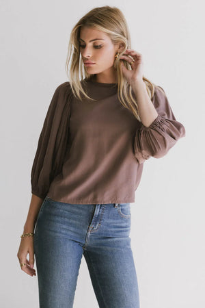 Nadine Blouse in Mauve - FINAL SALE