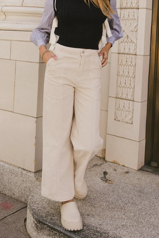 Corduroy cream pants 