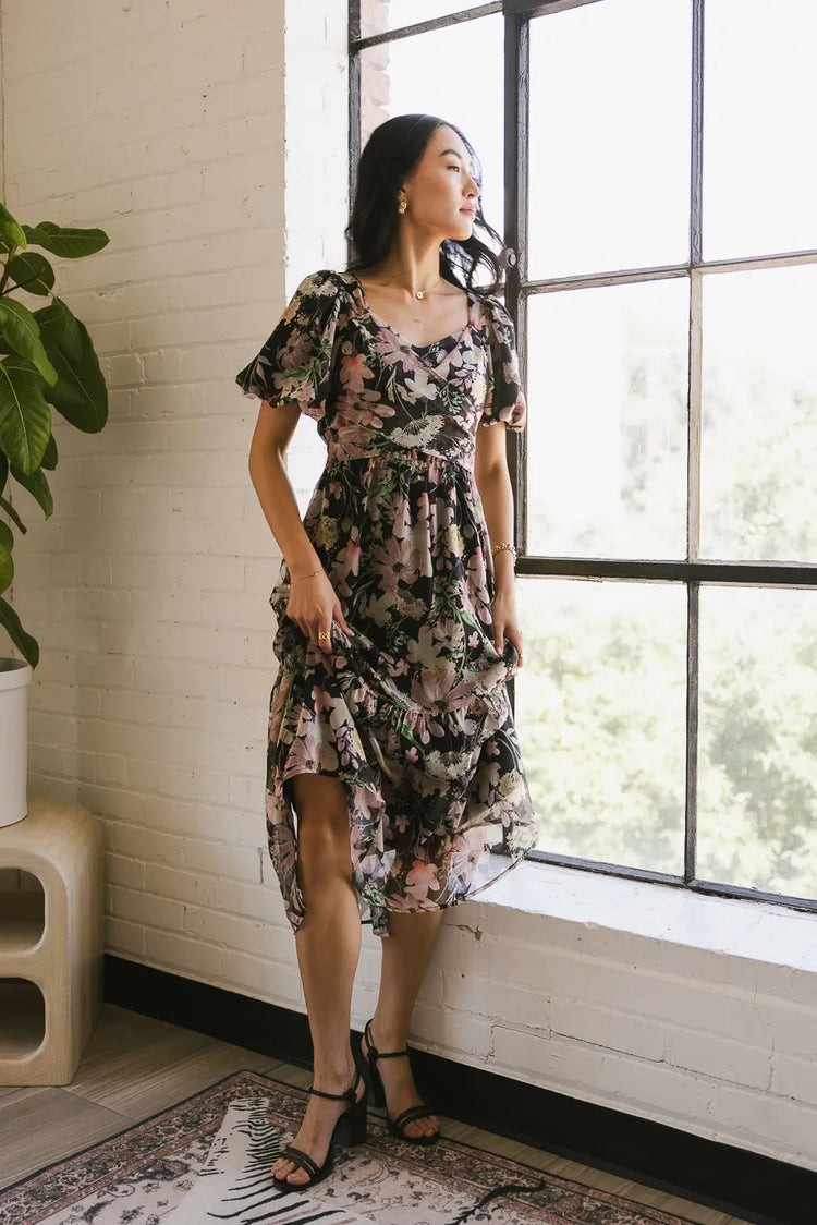 Floral midi dress 