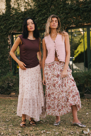 Brianni Floral Midi Skirt