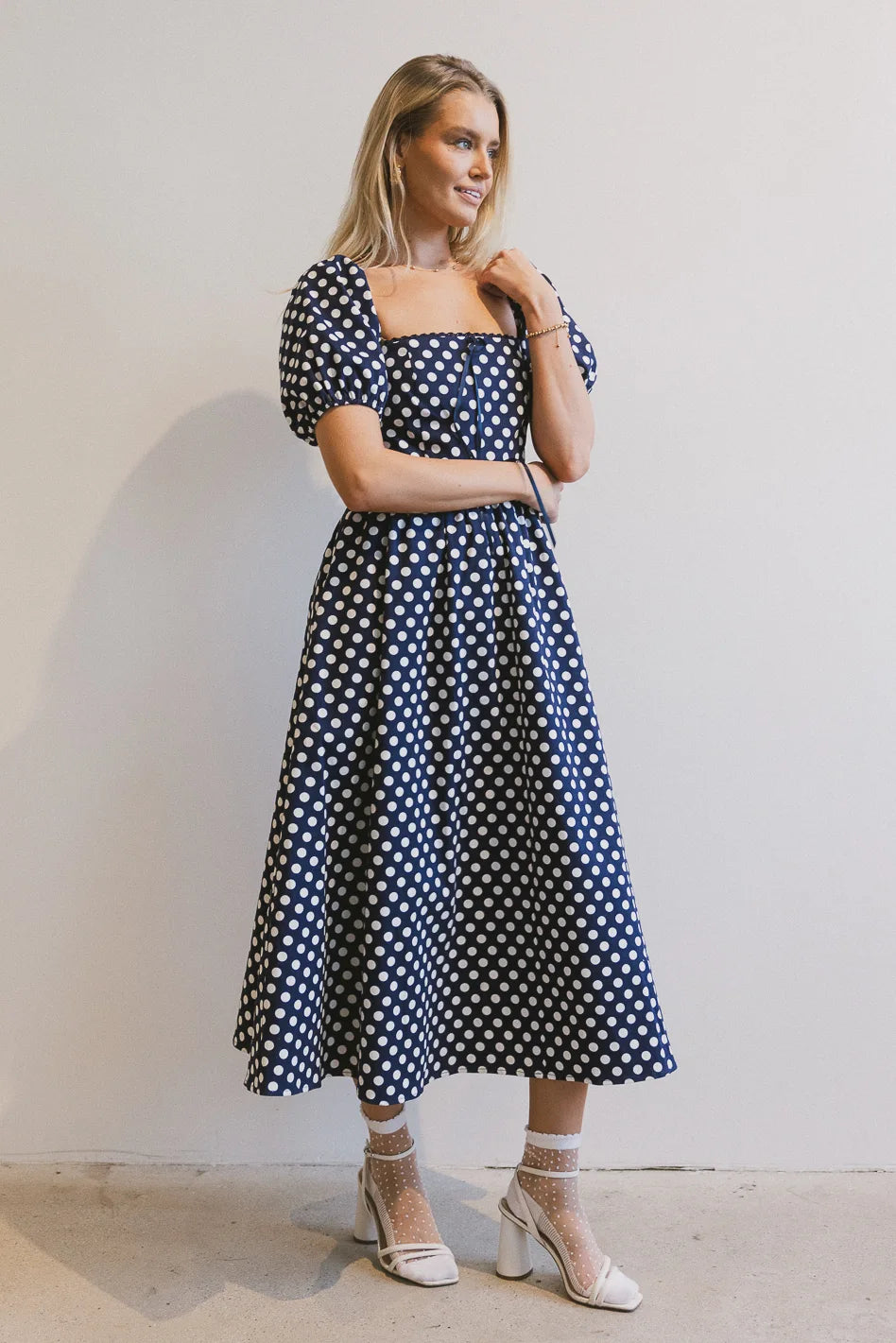 Katerina Polka Dot Midi Dress - FINAL SALE Katerina Polka Dot Midi Dress - FINAL SALE