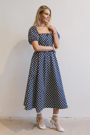 Katerina Polka Dot Midi Dress - FINAL SALE