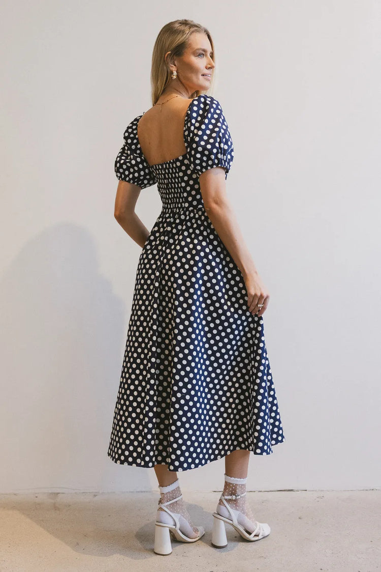 Midi dress in navy