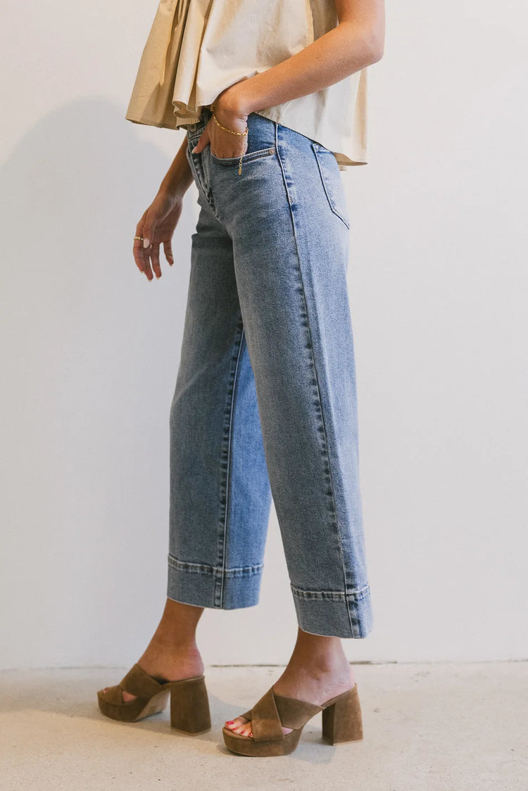 Medium wash denim 