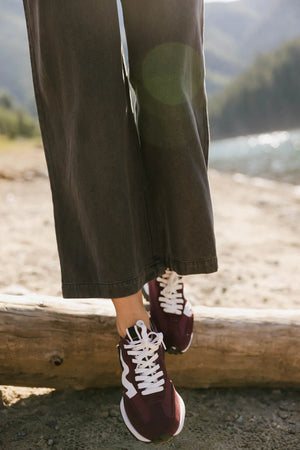Steve Madden Campo Sneakers in Burgundy - FINAL SALE