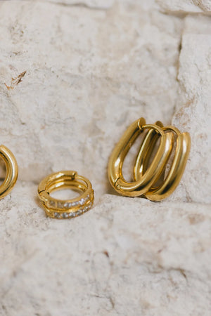 Taylor Hoop Earring Bundle in Gold