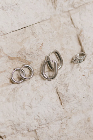 Taylor Hoop Earrings Bundle in Silver