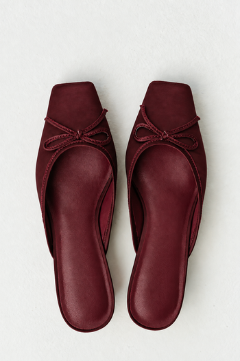 Geneva Mule in Burgundy