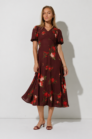 Gweneth Floral Midi Dress