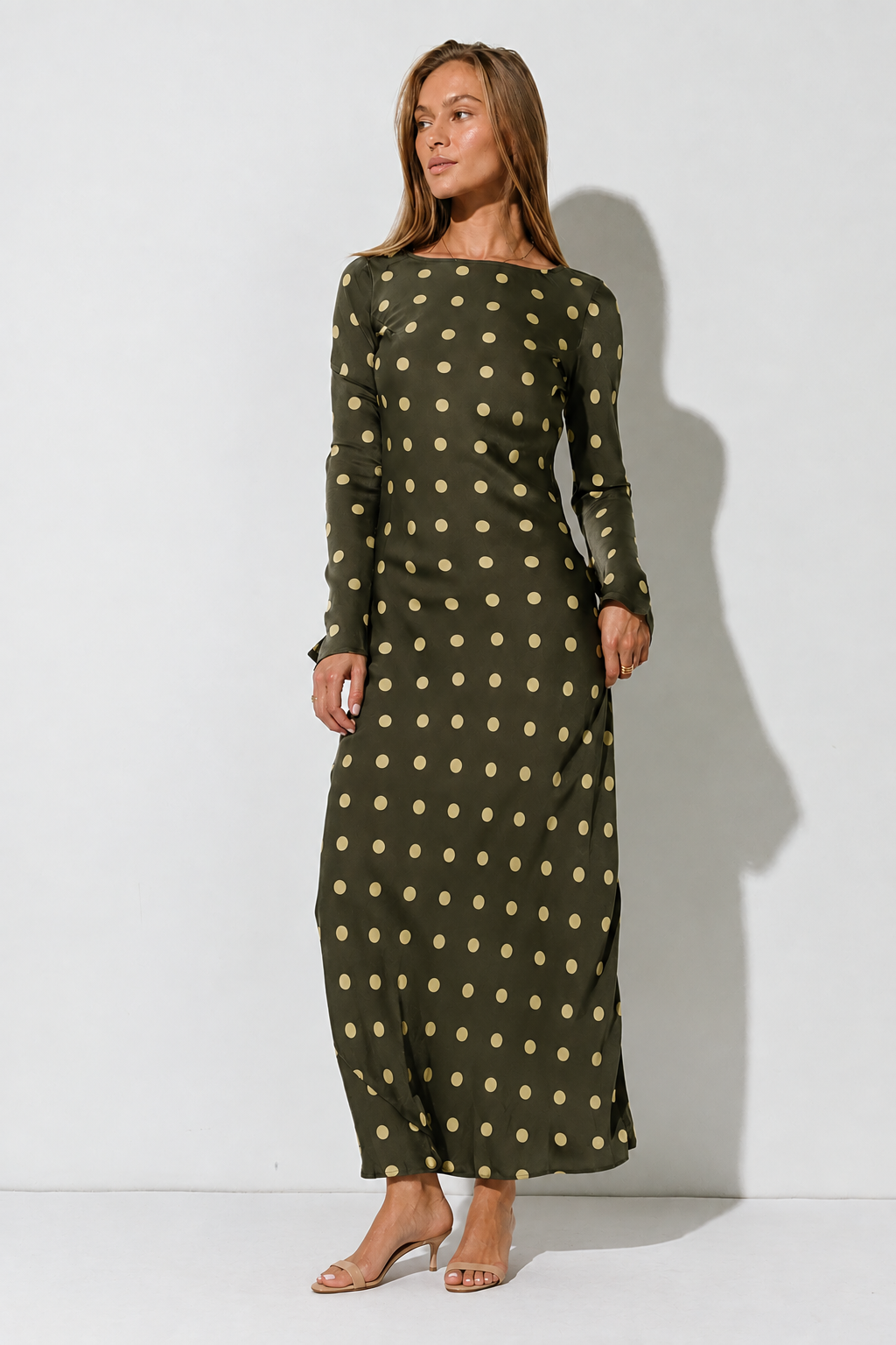 Melody Ultra Maxi Dress in Olive