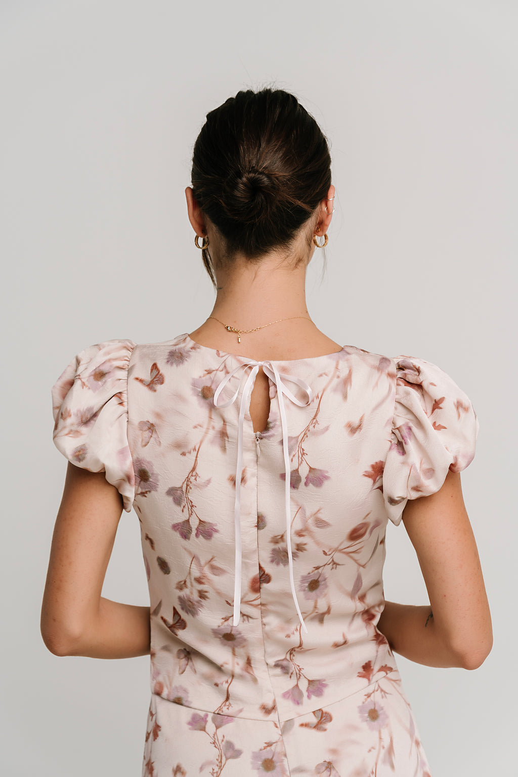 Savannah Floral Midi Dress in Pink