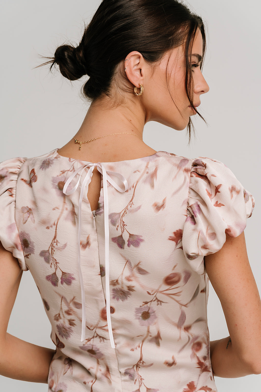 Savannah Floral Midi Dress in Pink