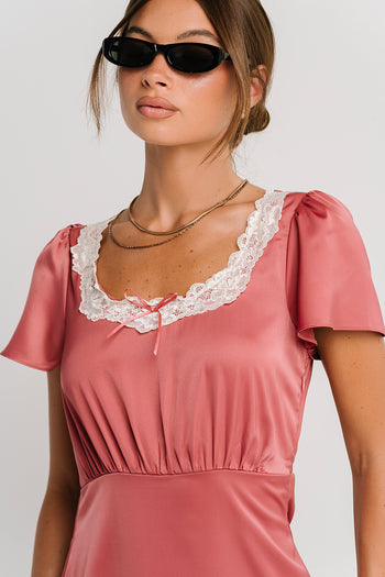 Posie Lace Trim Dress