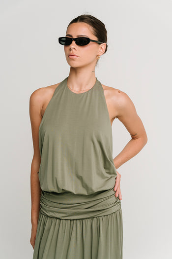 Mia Halter Maxi Dress