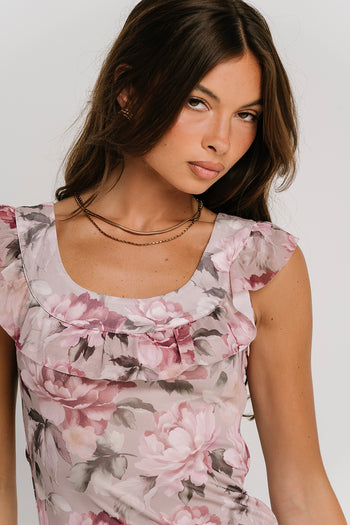 Mavie Floral Maxi Dress