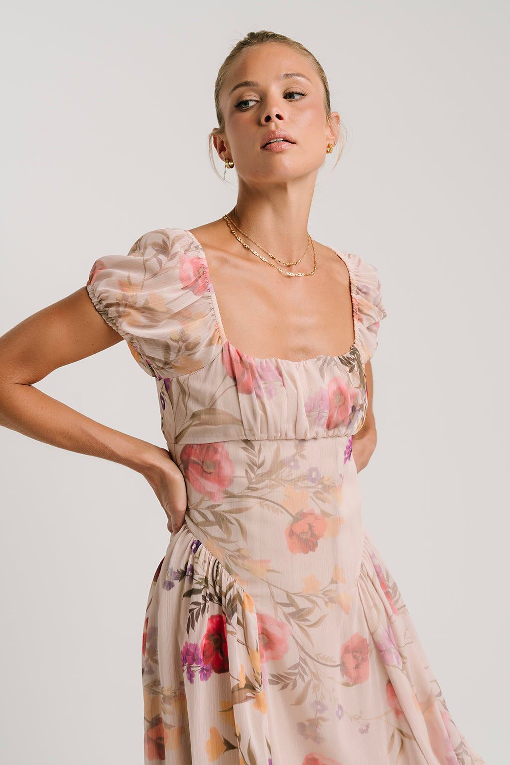 Carly Floral Midi Dress